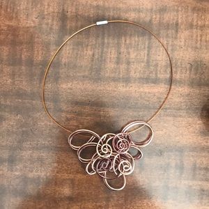 Copper handmade necklace and bracelet